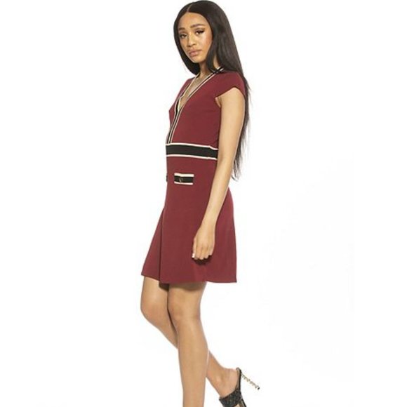 ALEXIA ADMOR Mirah Fit & Flare Dress(M)|*FIT SLIMS BODY n MATERIAL SNATCHES YOU* - Picture 3 of 7